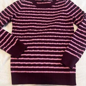 Women's Cotton Cable-Knit Crewneck Sweater Style & Co. Excellent Condition
